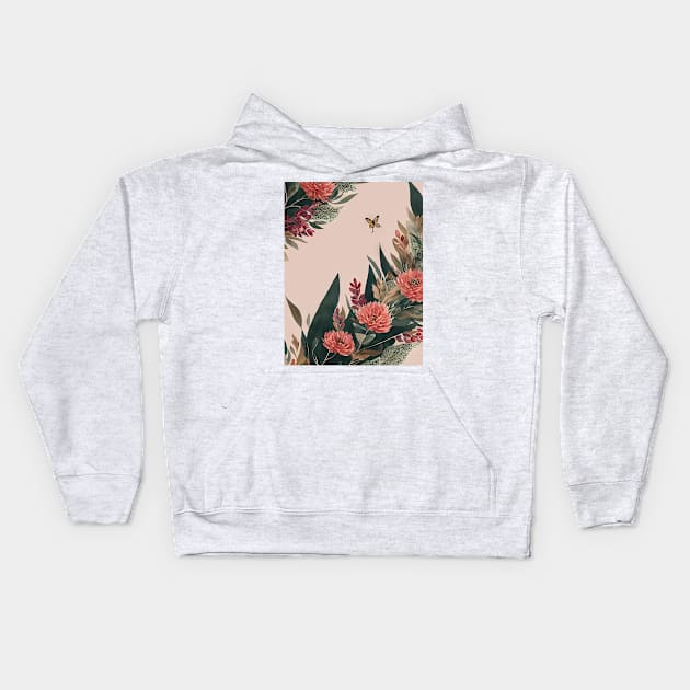 Chromatic Botanic Abstraction #32 Kids Hoodie by Sibilla Borges